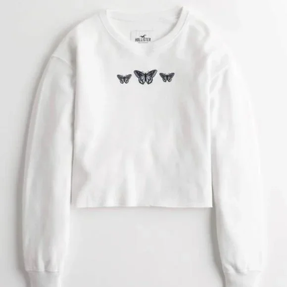 Sleeve Hollister Pulli Schmetterling Hooded Hollister Pullover